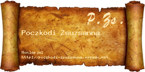 Poczkodi Zsuzsanna névjegykártya