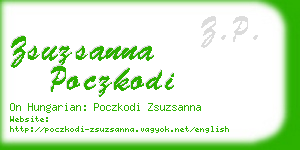 zsuzsanna poczkodi business card